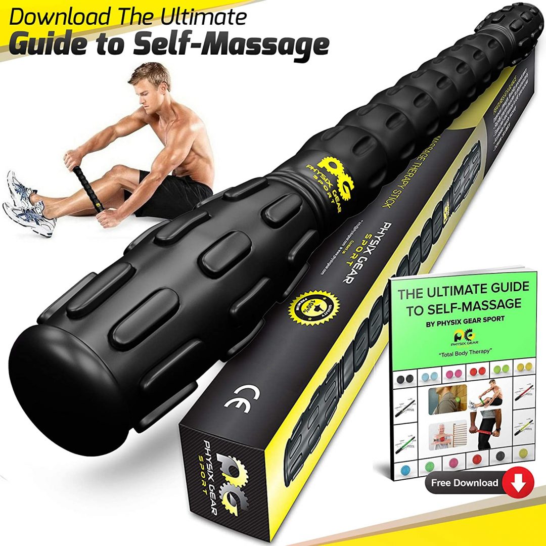 Muscle Roller Leg Massager Best Massage Roller Stick For Athletes Deep Tissue Trigger